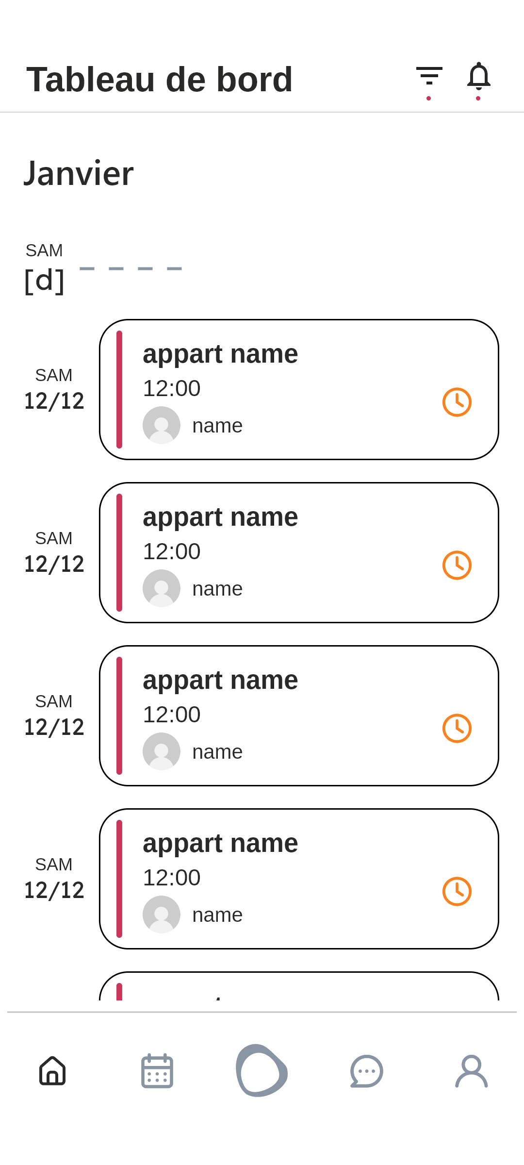 Moppy App map view displaying available cleaners nearby